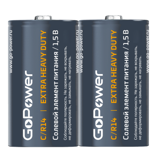 GoPower C / R14 Extra Heavy Duty Солевой элемент питания 1.5V Shrink 2 GoPower C / R14 Extra Heavy Duty Солевой элемент питания 1.5V Shrink 2