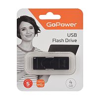 Флеш-накопитель GoPower SLIDER 4GB USB 2.0