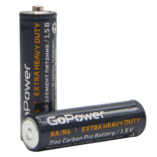 GoPower Солевой элемент питания Extra Heavy Duty AA / R6 фото 5