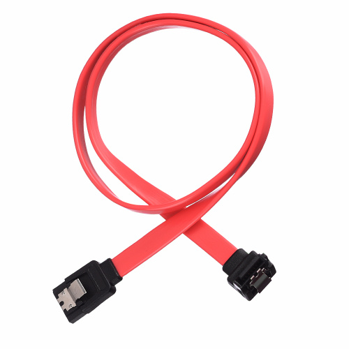 Кабель GoPower  SATA (m)-SATA (m) 0.5м силикон ver.2.0 красный фото 2