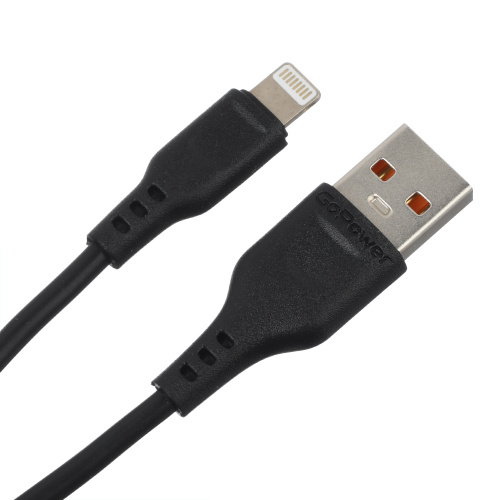 GoPower дата кабель  Lightning черный фото 4