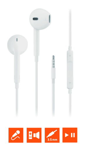 GoPower GPHP05 проводные наушники белые GoPower GPHP05 проводные наушники белые