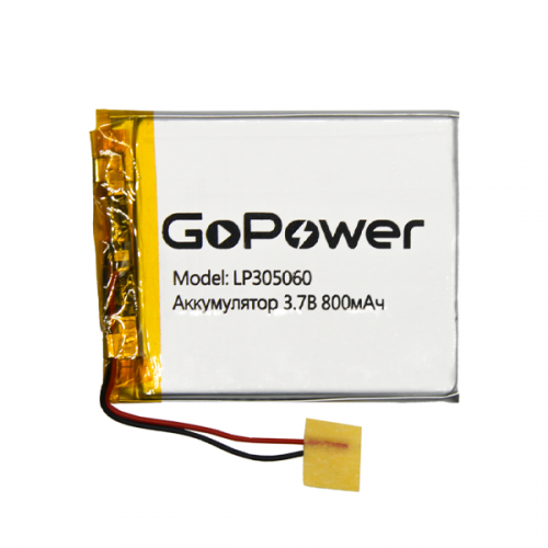 Аккумулятор  LP305060 3.7В 800мАч PK1 Аккумулятор  LP305060 3.7В 800мАч PK1
