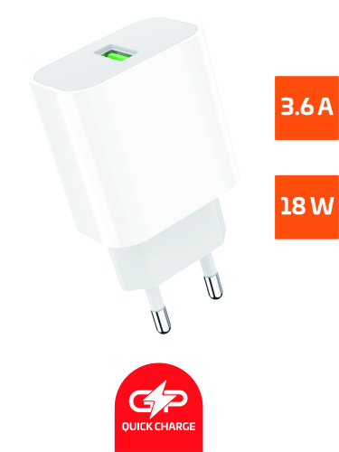 GoPower GPQC07 зарядное устройство QC3.0 18Вт GoPower GPQC07 зарядное устройство QC3.0 18Вт