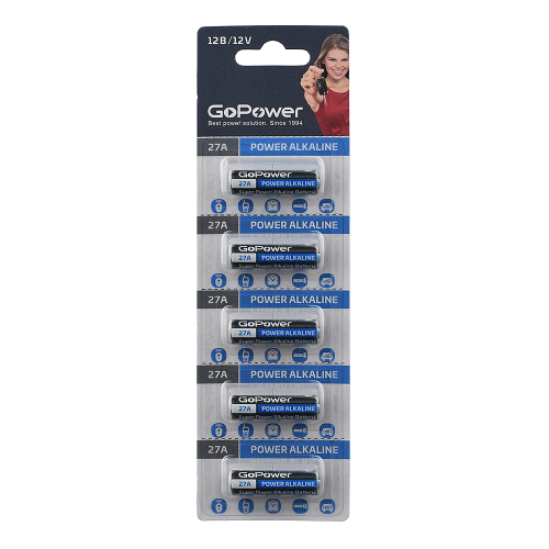 GoPower LR27/A27/MN27 Alkaline 12V BL5 GoPower LR27/A27/MN27 Alkaline 12V BL5