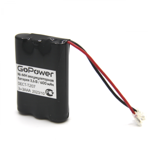 GoPower Батарея аккумуляторная Ni-MH  T207 GoPower Батарея аккумуляторная Ni-MH  T207