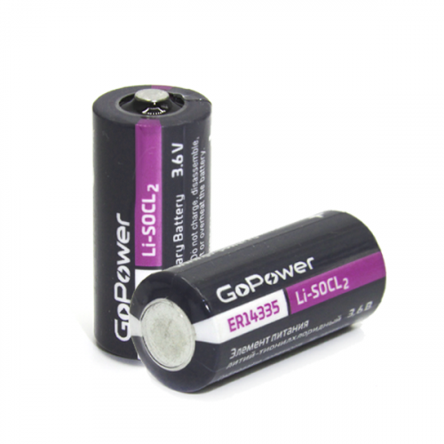 GoPower ER14335 Li-SOCL2 Элемент питания литий-тионилхлоридный 3.6V фото 2