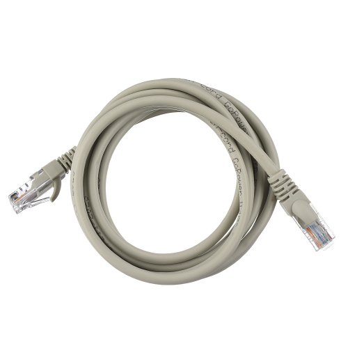 Патч-корд GoPower RJ-45 (m)-RJ-45 (m) 2.0м кат.5е ПВХ 26AWG CCA серый в пакете фото 3