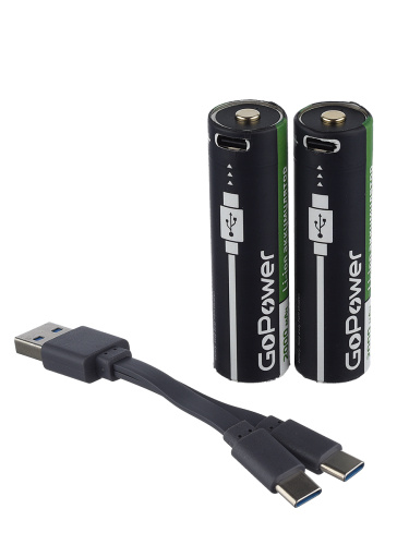 Аккумулятор Li-ion GoPower ICR18650 BOX2 Li-ion 3.7V 2000mAh Type-C фото 3