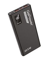 Внешний аккумулятор GoPower PB03-10 10000mAh 3.0A 22.5W 2USB/Type-C черный