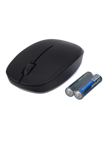 Мышь беспроводная GoPower GPM02 классическая USB черный фото 3