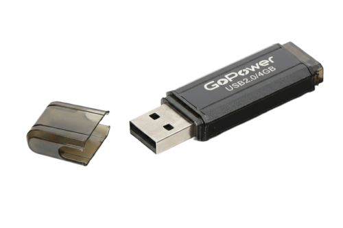Флеш-накопитель GoPower HIT 4GB USB2.0 металл черный фото 2