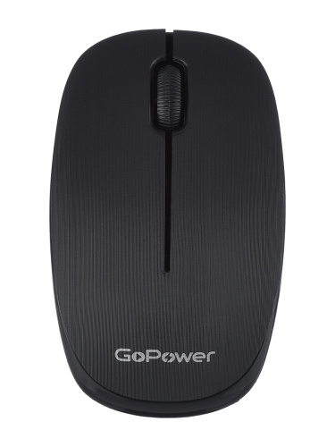 Мышь беспроводная GoPower GPM02 классическая USB черный