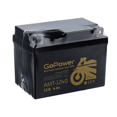 Аккумулятор для мототехники GoPower 12V 4Ah