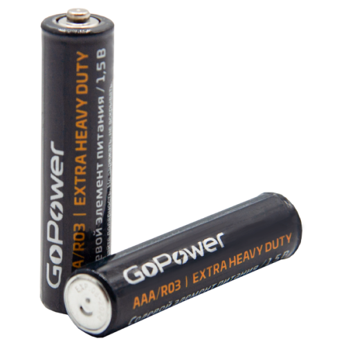 GoPower АAA / R03 Extra Heavy Duty Солевой элемент питания 1.5V BL4 фото 3