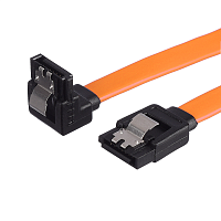 Кабель GoPower  SATA (m)-SATA (m) 0.5м силикон ver.3.0 оранжевый