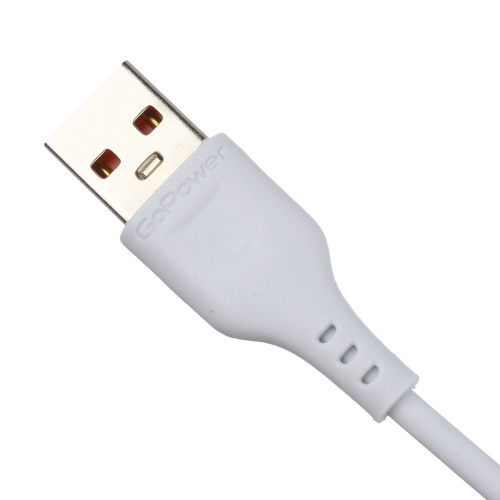 GoPower GP01M-2M Дата Кабель Micro USB(2.1A) 2 метра белый фото 4