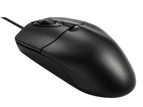Мышь проводная GoPower GPM01 классическая USB черный фото 2