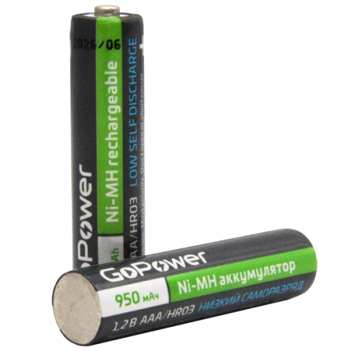 GoPower Аккумулятор предзаряженный Ni-MH AAA 950мАч фото 5