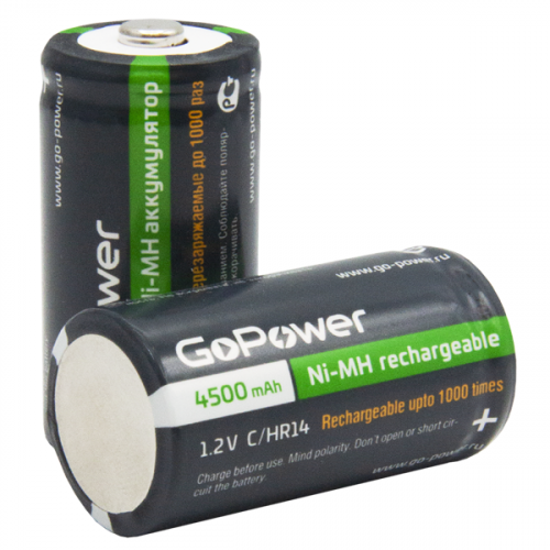 GoPower Аккумулятор Ni-MH C 4500мАч фото 5