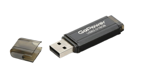Флеш-накопитель GoPower HIT 16GB USB2.0 металл черный фото 2