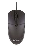 Мышь проводная GoPower GPM01 классическая USB черный