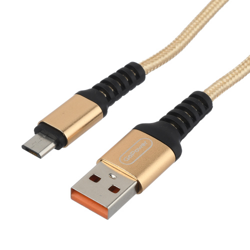 GoPower GP02M Дата Кабель Micro USB (2.4A) золотой фото 3