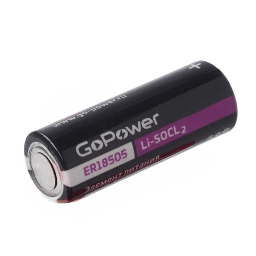 Батарейка GoPower ER18505 PC1 Li-SOCl2 3.6V без выводов (1/10/500) Батарейка GoPower ER18505 PC1 Li-SOCl2 3.6V без выводов (1/10/500)