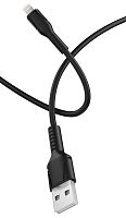Кабель GoPower GP21L USB (m)-Lightning (m) 2.4A силикон черный