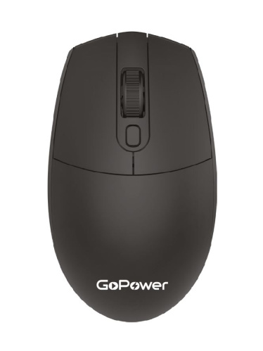 Мышь беспроводная GoPower GPM02 классическая USB черный