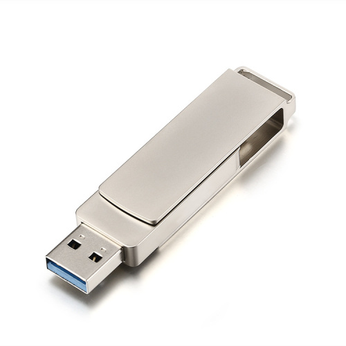 Флеш-накопитель GoPower MODERN 128GB USB3.0 Type-C (m) металл серый фото 3