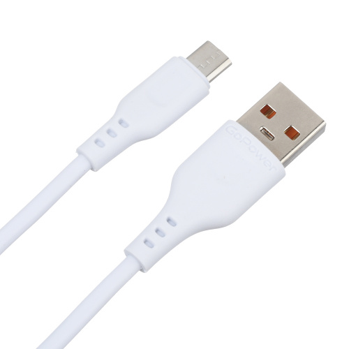 GoPower дата кабель Micro-USB белый фото 4