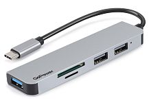 USB-Хаб GoPower GPH5-1 3USB/MicroSD/SD Type-C (m) USB3.0