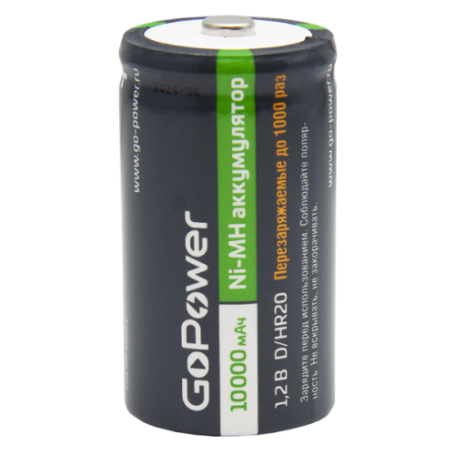 GoPower Аккумулятор Ni-MH D 10000мАч фото 4