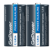 GoPower С / LR14 Super POWER Alkaline Щелочной элемент питания 1.5V Shrink 2